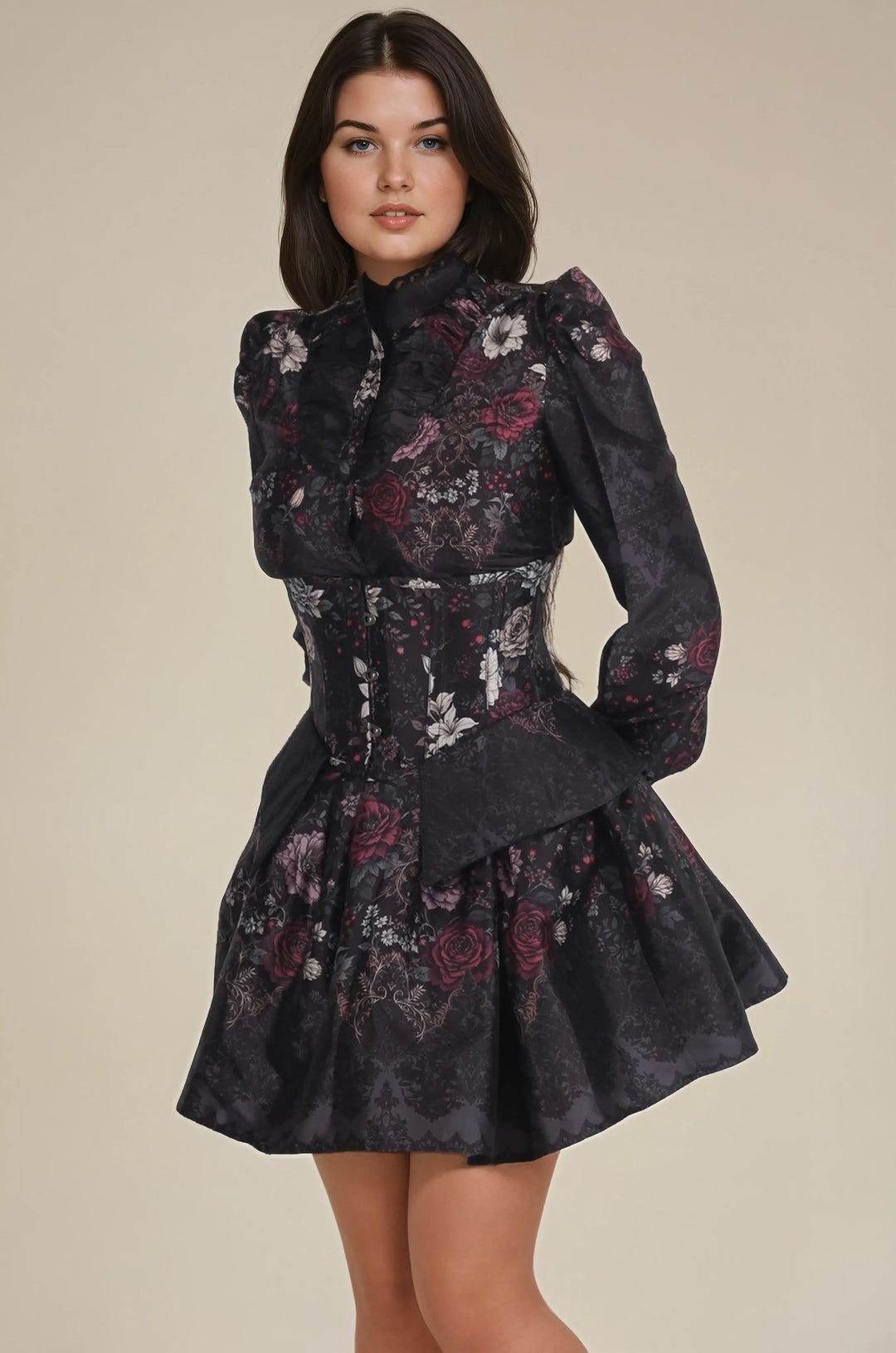 Willena Midnight Mourning Lace Costume Set