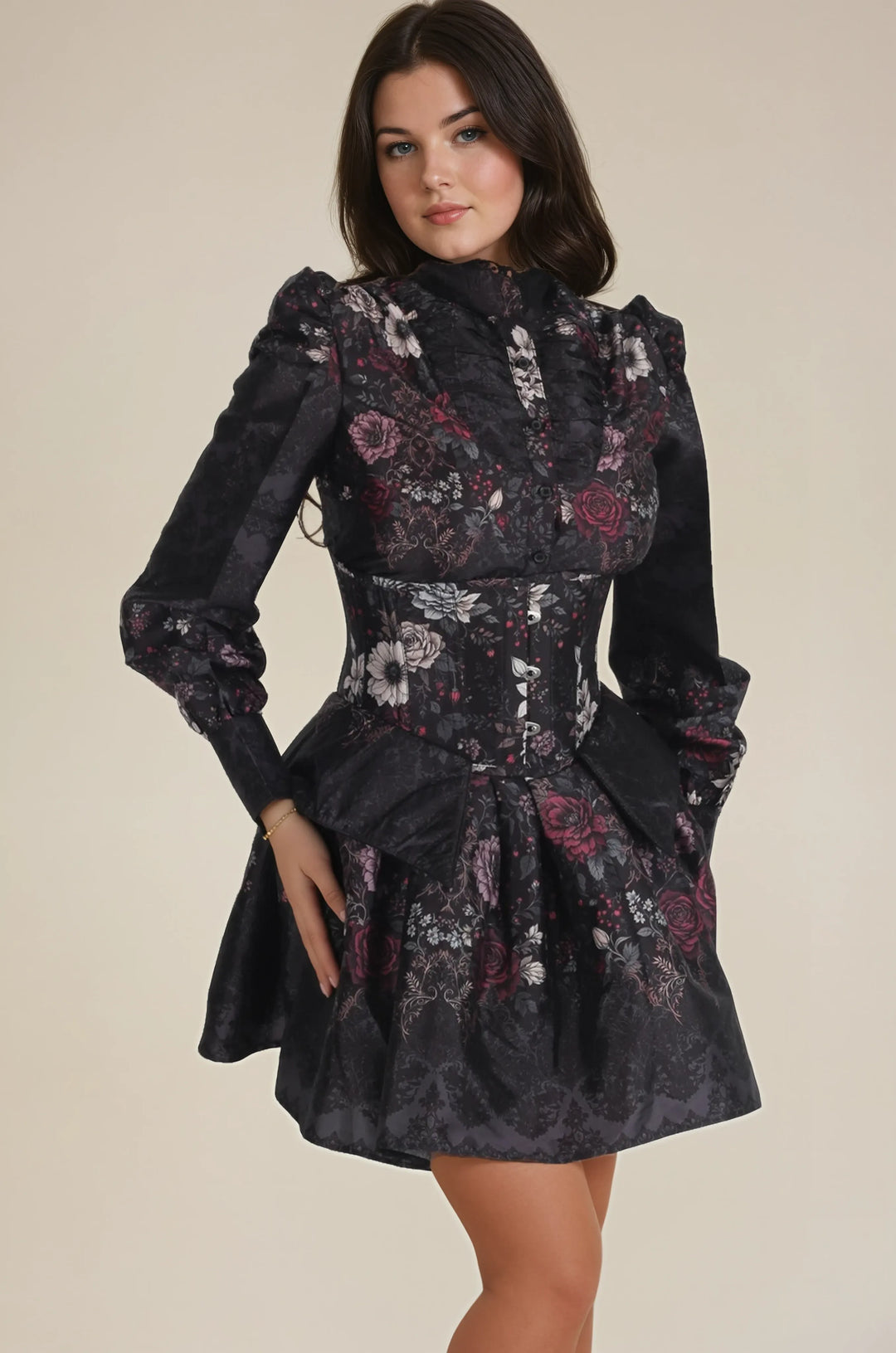 Willena Midnight Mourning Lace Costume Set