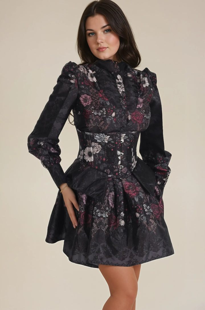 Willena Midnight Mourning Lace Costume Set