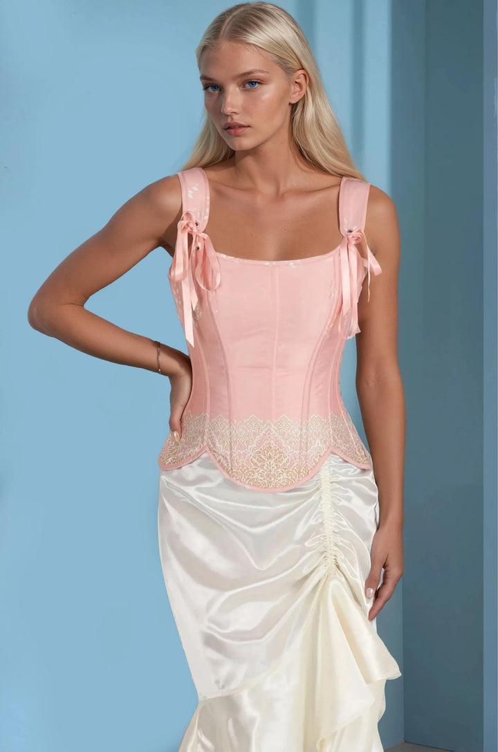 Stormi Pink Custom Made Overbust Corset