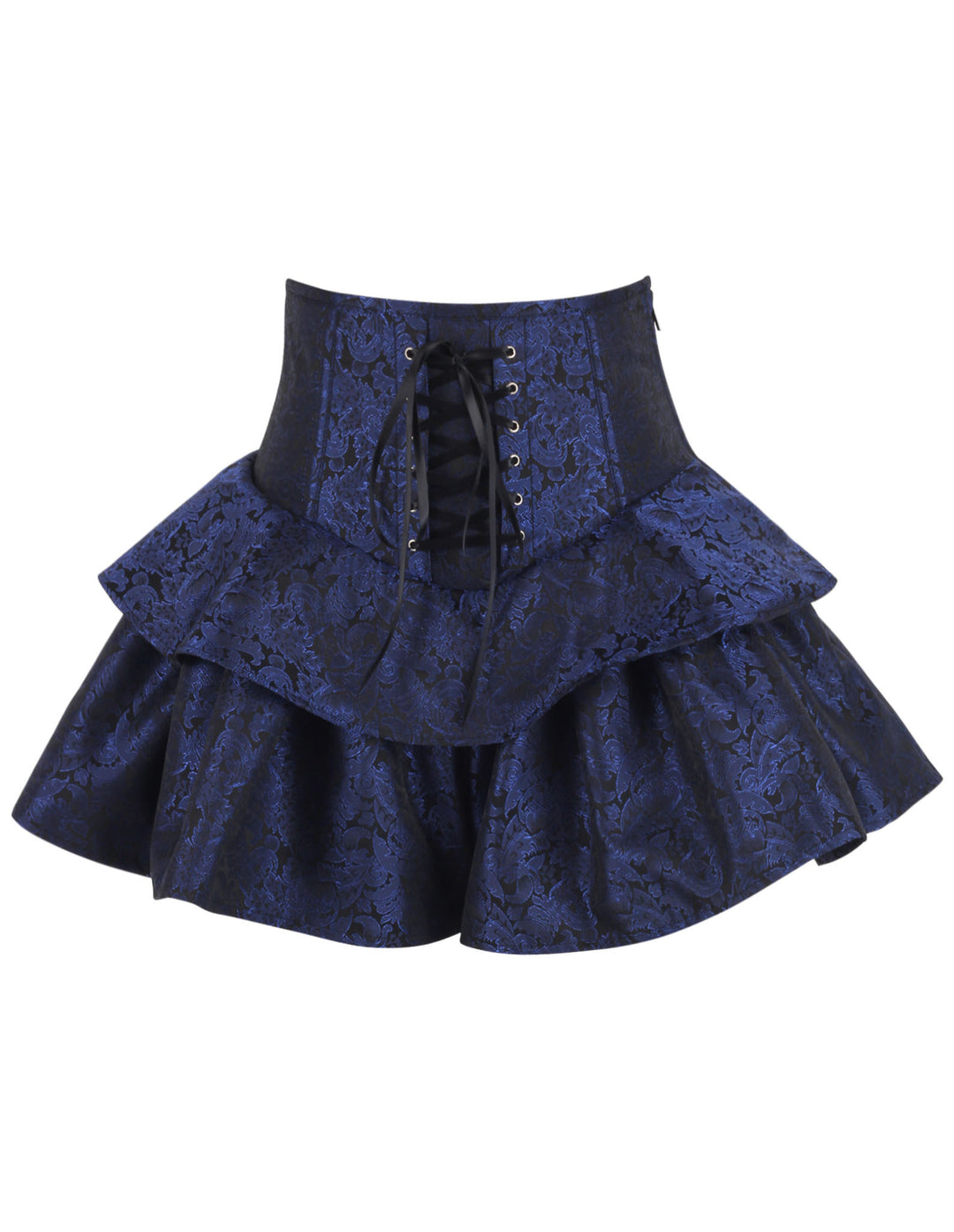 Lavonna Blue Brocade Corset Skirt