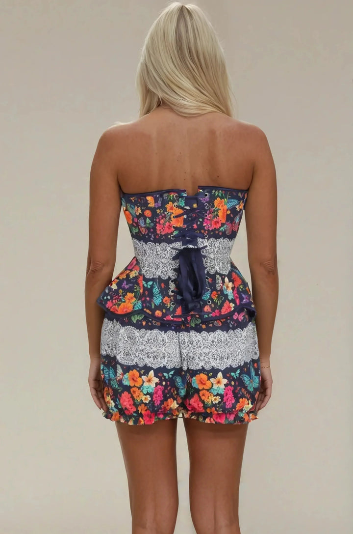 Elfreda Lace & Wings Overbust Corset