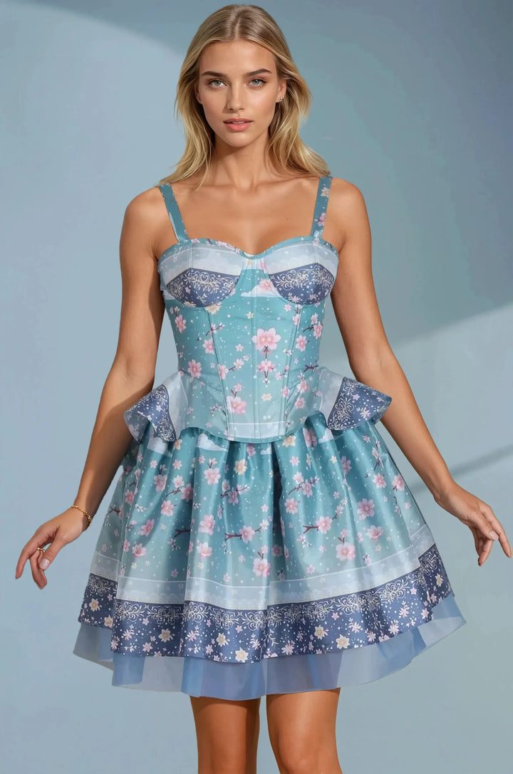 Kymber Corset Top and Skirt Co-Ord Set