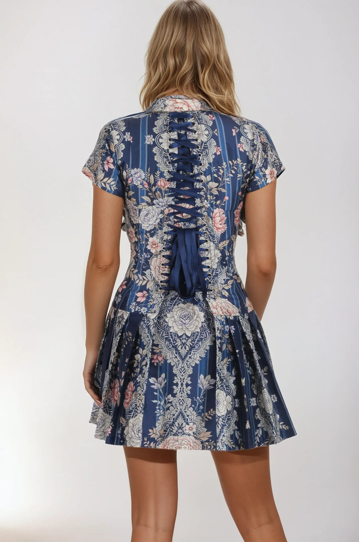 Kailene Floral Corseted Shirt Dress