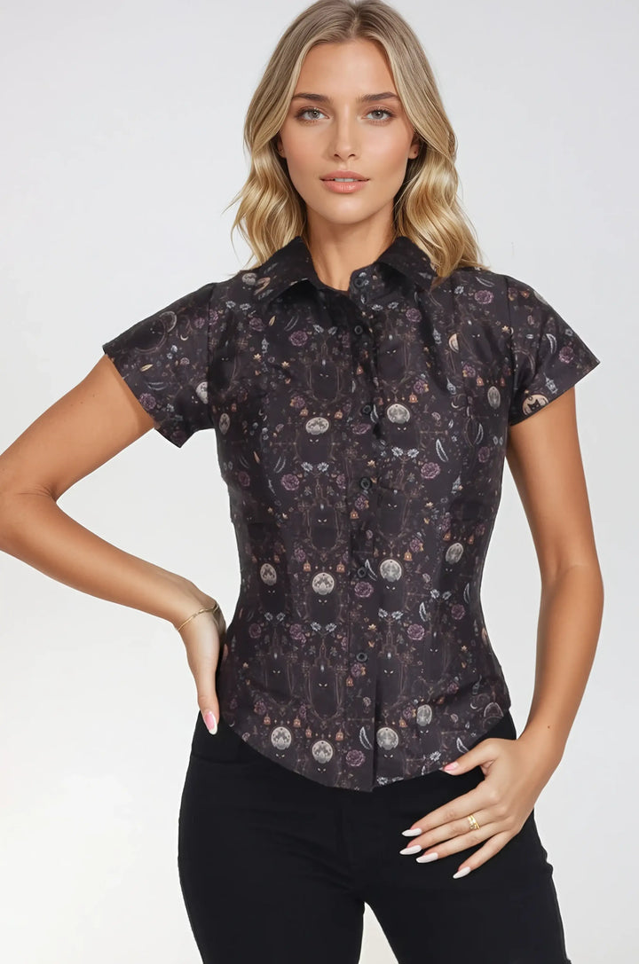 Sharina Celestial Inspired Corset Shirt