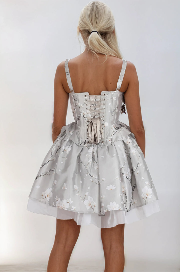 Latricia Magnolia Floral Corset Co-ord Set