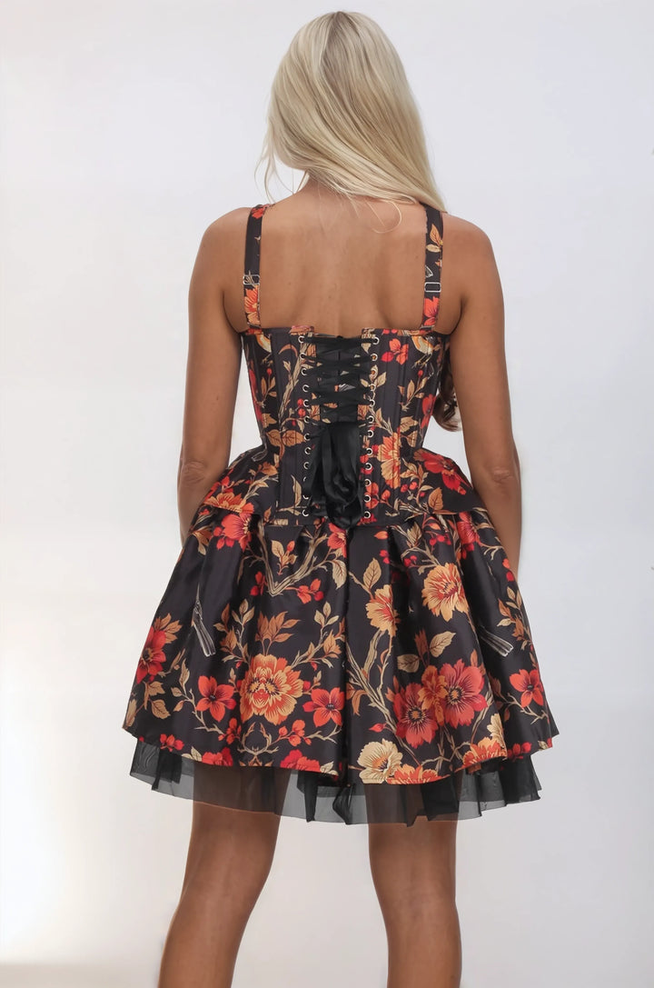 Minda Floral Print Corset Co-ord Set