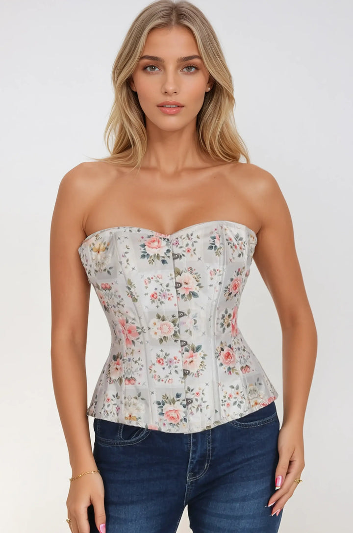 Mayda Floral Sweet Heart Corset