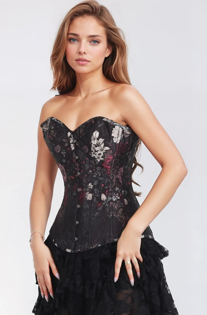 Michiko Floral  Overbust Corset
