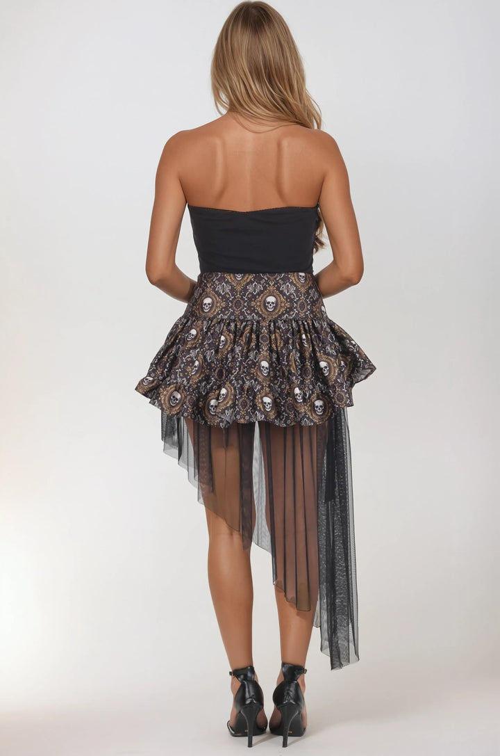 Breah Gothic Inspired Skull Skirt