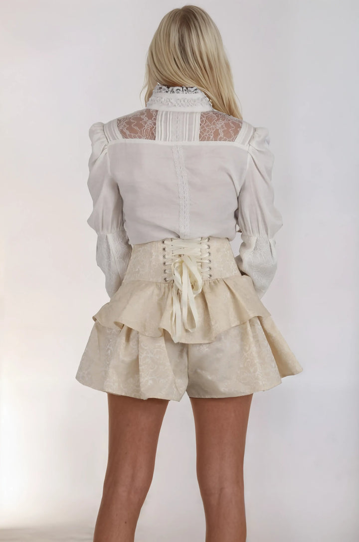Hadly Ivory Brocade Corset Skirt
