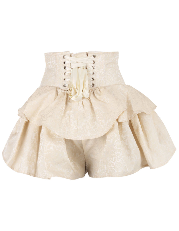 Hadly Ivory Brocade Corset Skirt