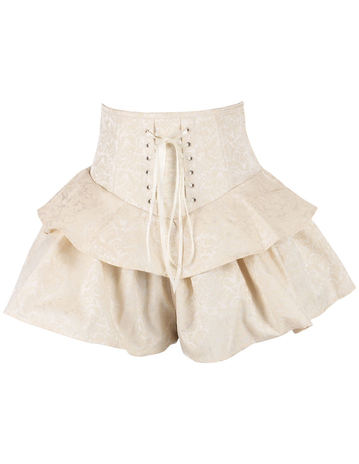 Hadly Ivory Brocade Corset Skirt