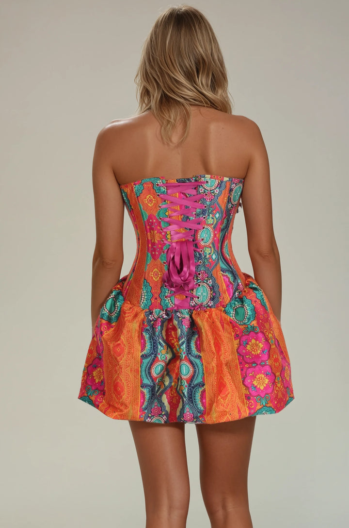 Tyler Vivid Carnival Corset Dress