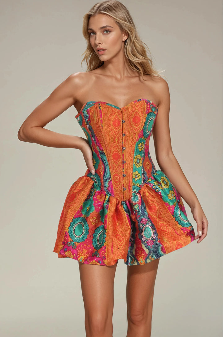 Tyler Vivid Carnival Corset Dress