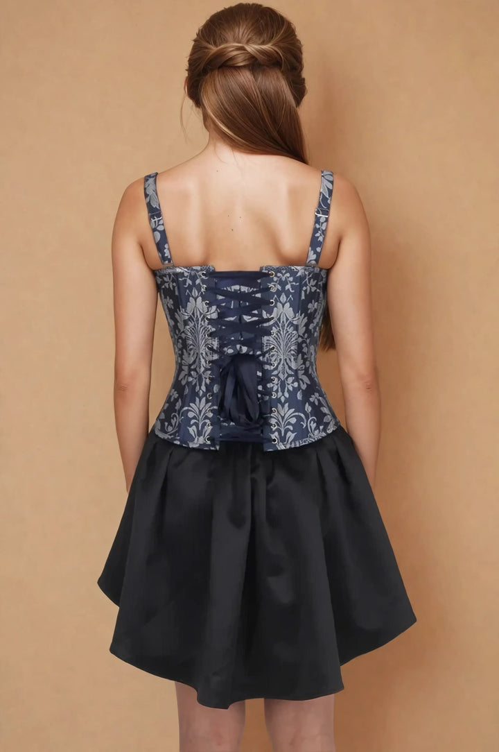 Idell Midnight Pearl Lace Corset