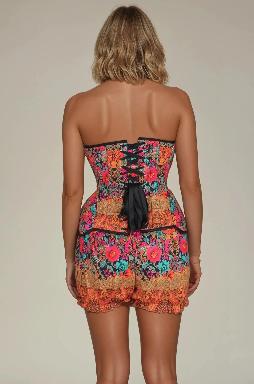 Britta Gilded Lace Bloom Corset