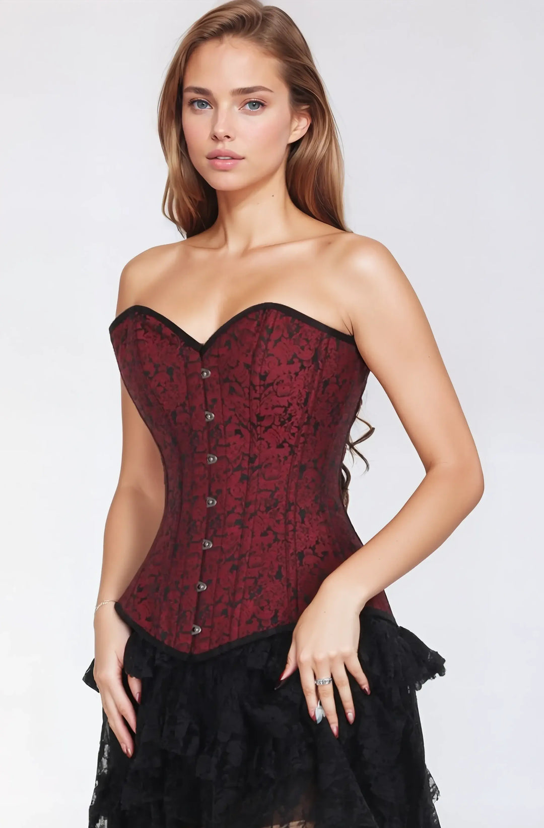 Harly Borcade Overbust Corset