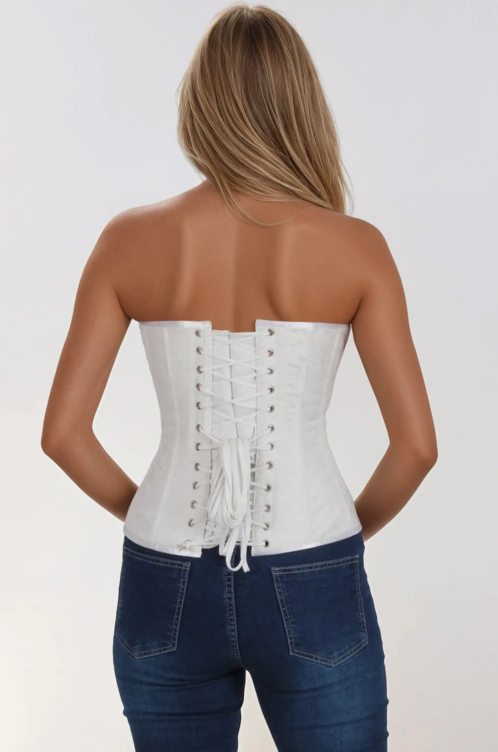Jannessa Sweet Heart White Corset