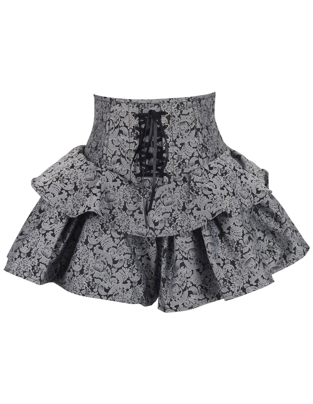 Harlene Silver Brocade Corset Skirt