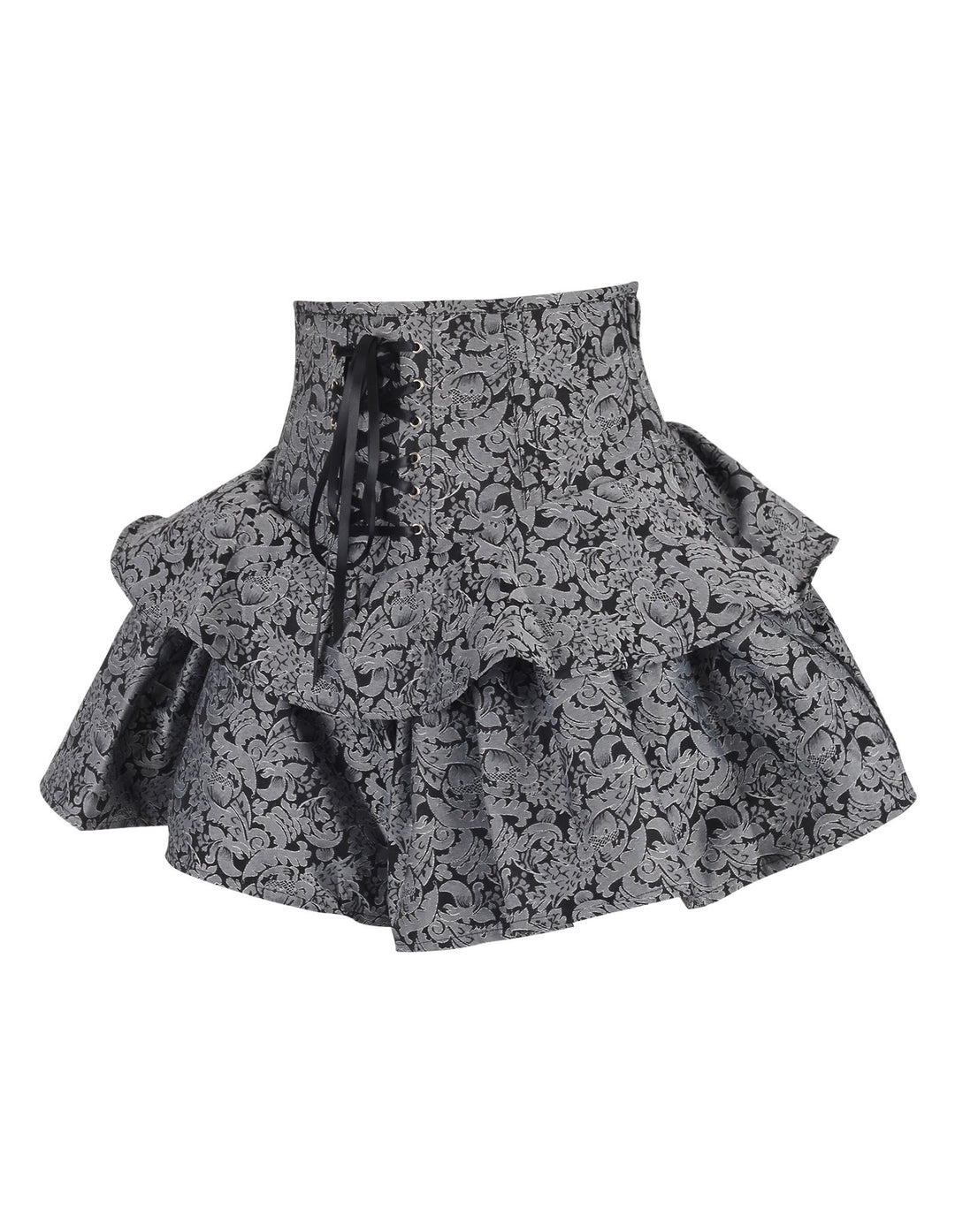 Harlene Silver Brocade Corset Skirt