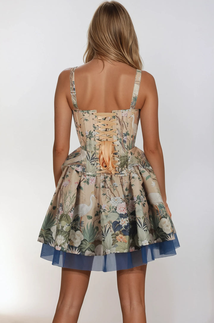 Miabella Botanical Garden Corset Co-ord Set