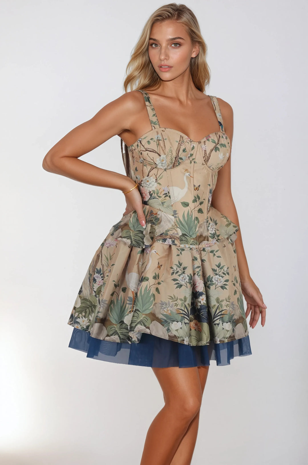 Miabella Botanical Garden Corset Co-ord Set