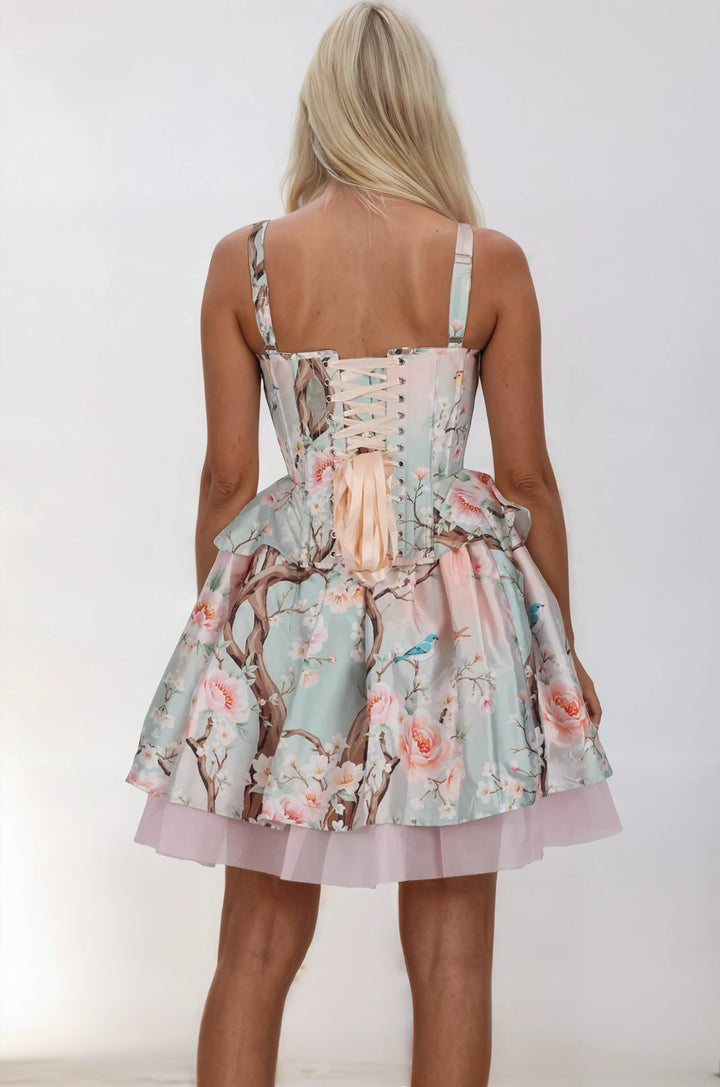 Deandrea Pastel Garden Corset Co-Ord Set
