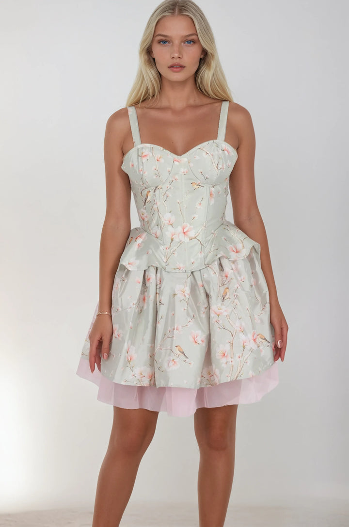 Davonna Sage Blossom Corset Co-ord Set