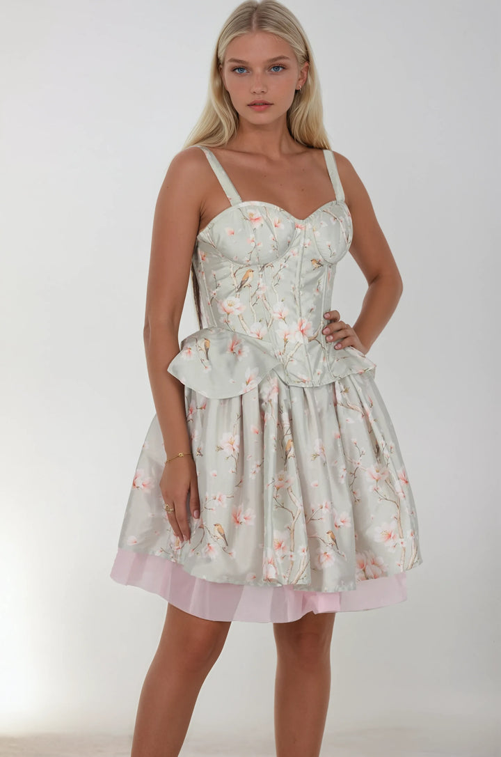 Davonna Sage Blossom Corset Co-ord Set