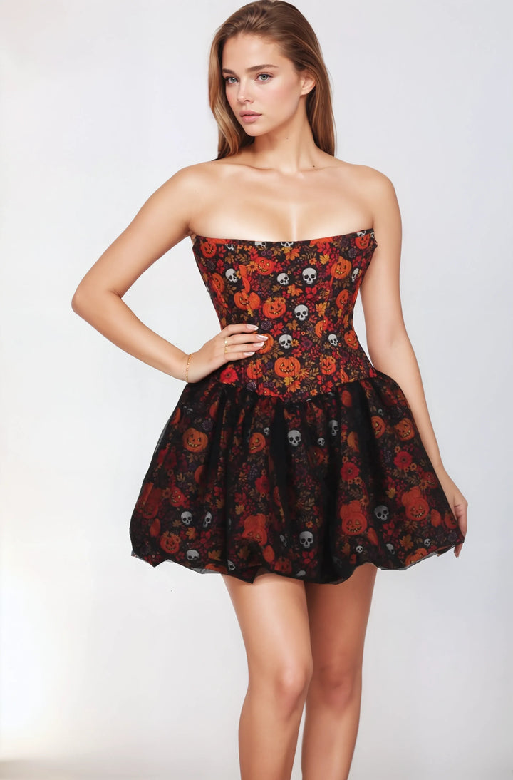 Zane Pumpkin Harvest Haunt Corset Dress