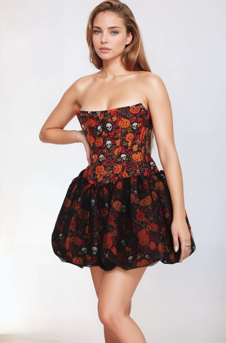 Zane Pumpkin Harvest Haunt Corset Dress