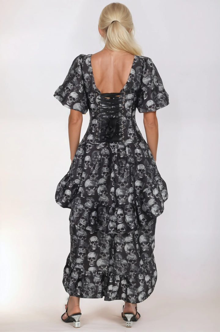 Cleo Gothic Skull Corset Dress