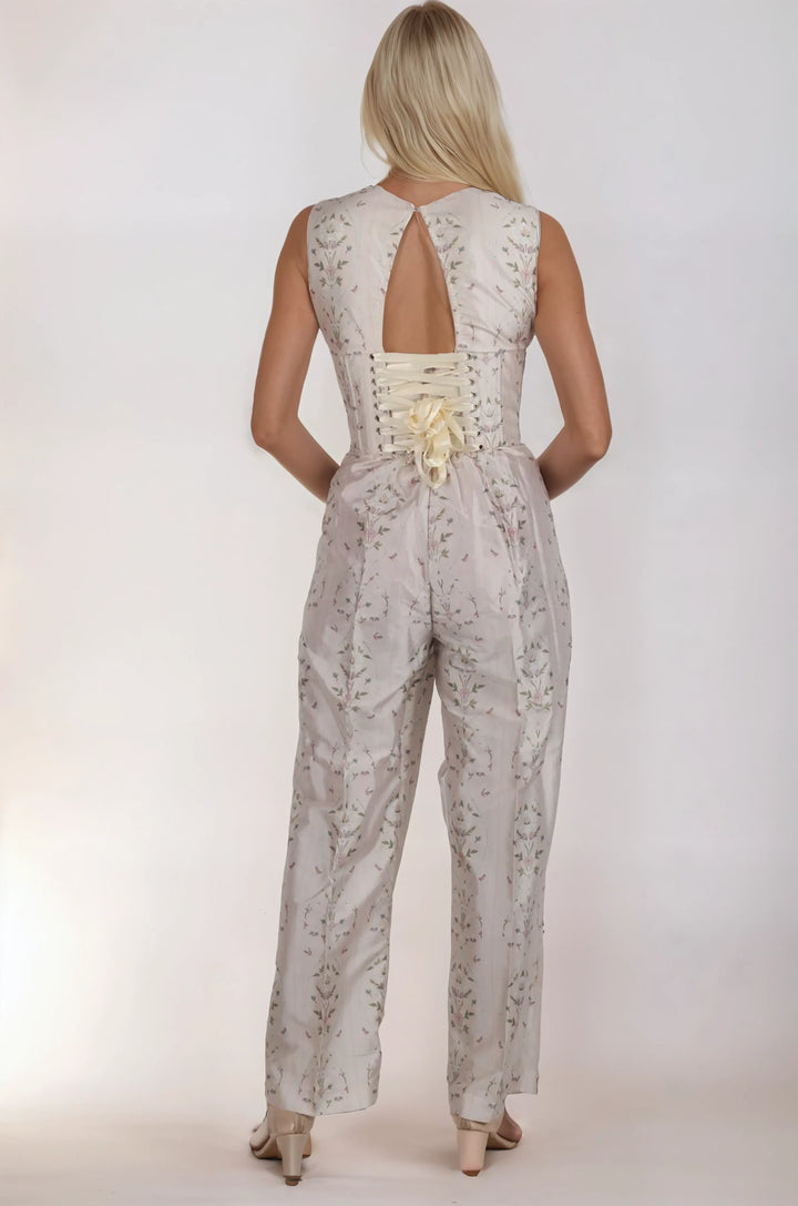 Teddy Floral Garden Corset Jumpsuit