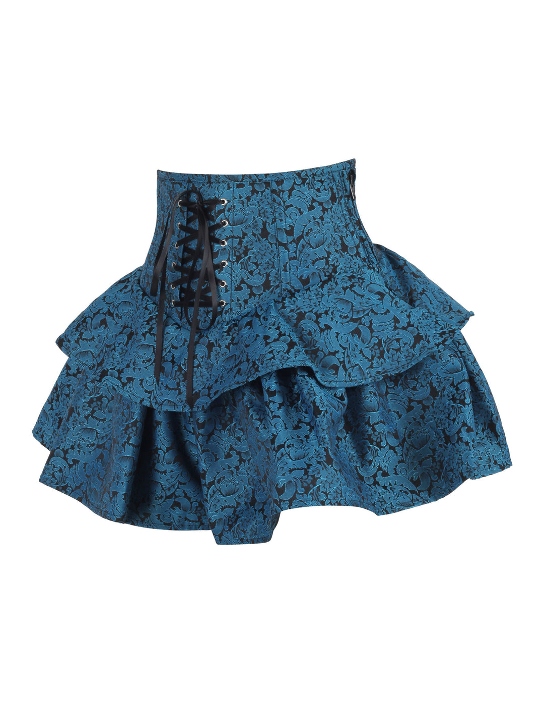 Kammi Turquoise Brocade Corset Skirt