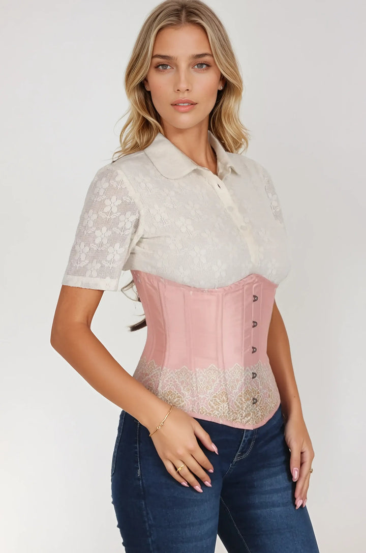 Ashlan Blush Pink Underbust Corset