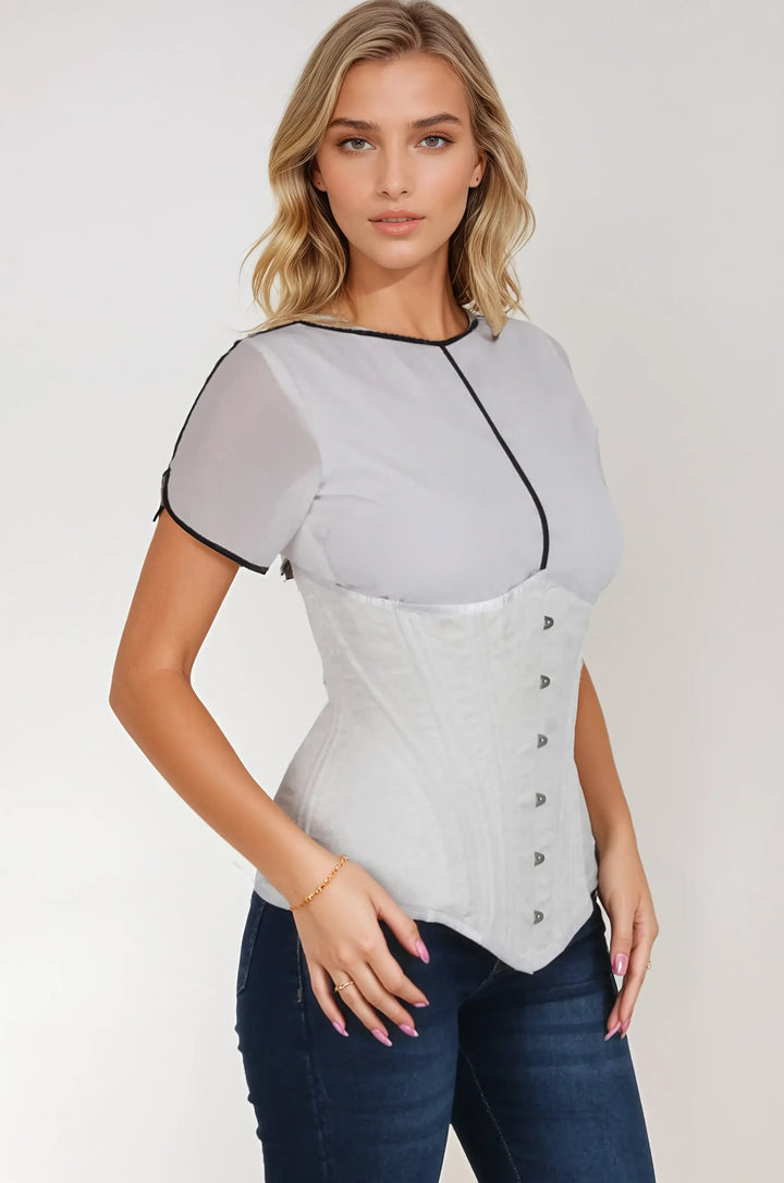 Latasha Waist Trainer White Corset