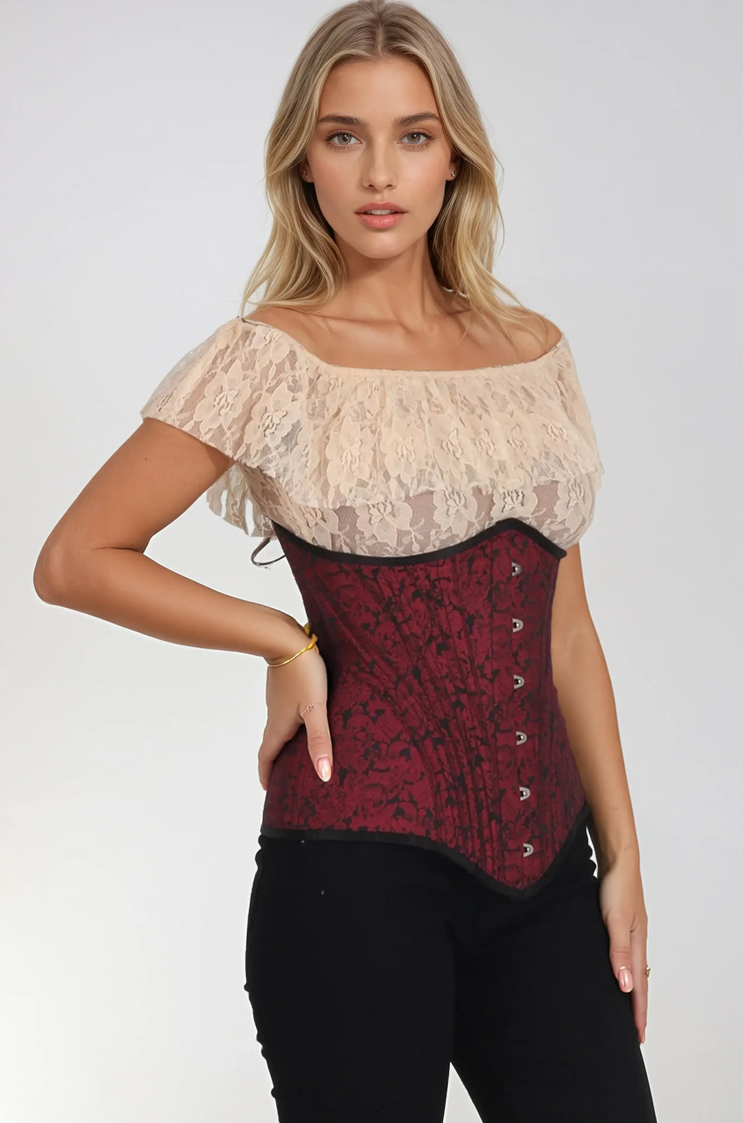 Kinzee Waist Training Brocade Corset
