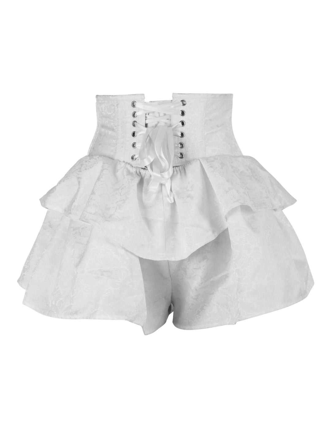 Kimana White Brocade Corset Skirt