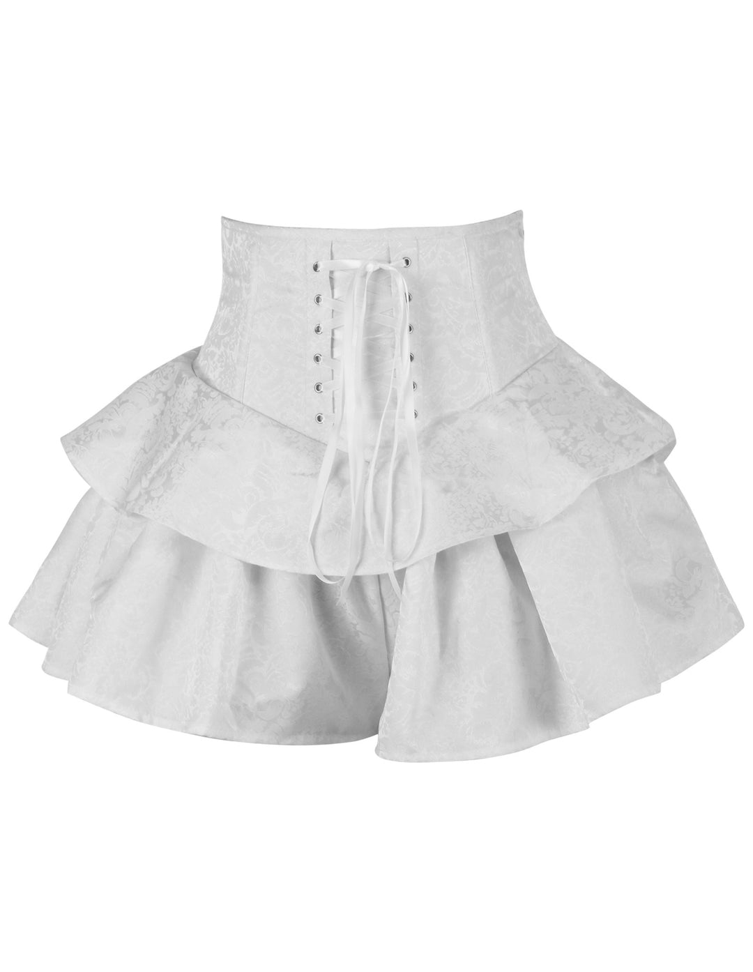 Kimana White Brocade Corset Skirt